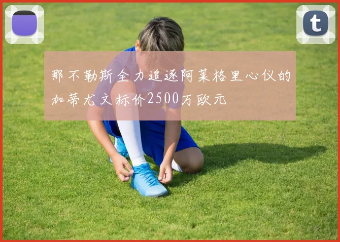 那不勒斯全力追逐阿莱格里心仪的加蒂尤文标价2500万欧元